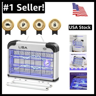 Indoor Fly & Mosquito Killer - Electric Bug Zapper with Removable Washable Tray