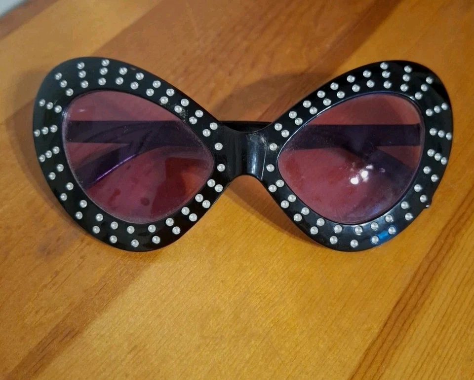 Amscan со стразами Diva фиолетовый тонированный весело оттенки вечеринки/костюм Cat глаз вид - Изображение 2 из 4