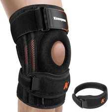 Knee Brace for Pain Relief,Adjustable Knee Support with Patella Pad & Side Stabi