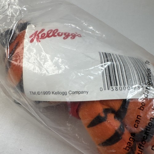 Kelloggs Plush Tony The Tiger Frosted Flakes In Plastic New with Tag - Picture 3 of 5