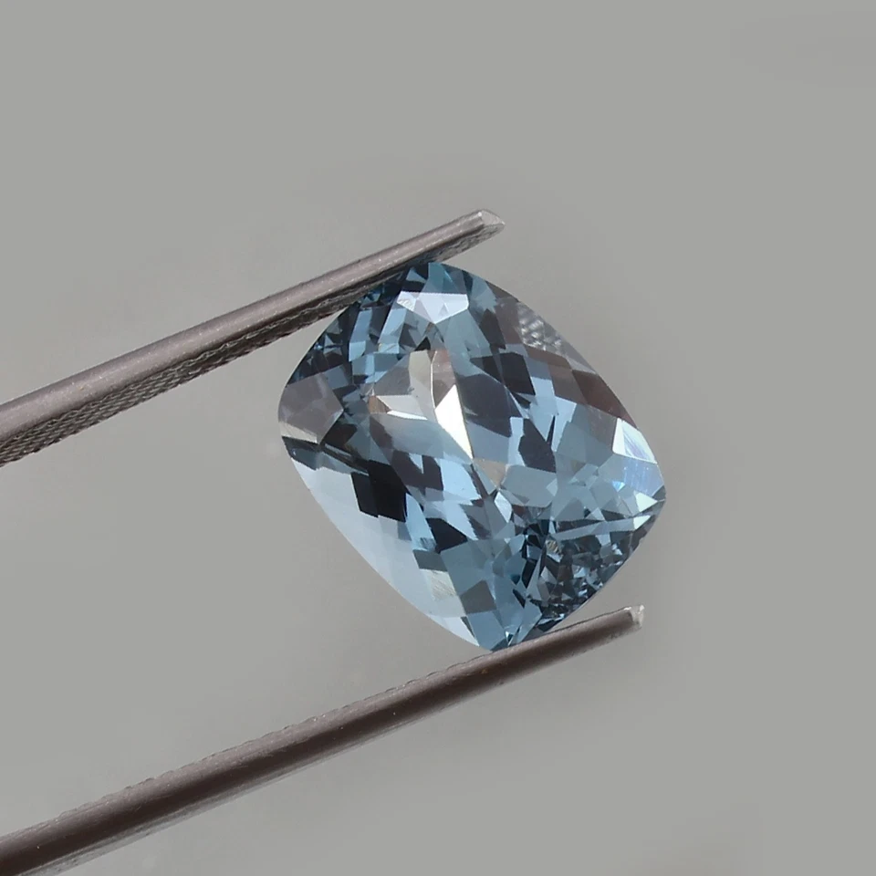 AAA 4.80 CT Natural Brazilian Sky Blue Spinel Loose Gemstone Cushion Cut 11x8 mm - Image 3 of 4