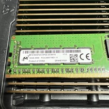 Lot of 48 Micron RAM 16GB 2Rx8 PC4-19200 DDR4-2400T ECC Registered Server RAM