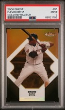 2006 Finest GOLD Refractor #95 David Ortiz #/49 PSA 9 MINT RED SOX HOF LOW POP