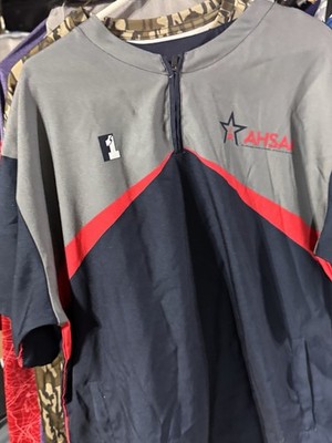 AHSAA Future Ones Team Sales 1/4 Zip Pullover Adult Size 2XL Blue & Red    [LF5]