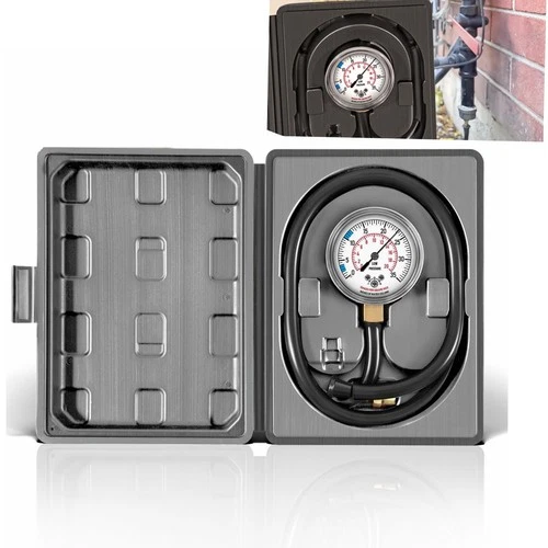 Natural Gas or LP Gas Manifold Pressure Test Kit 40" Hose,1/8" NPT,0-35" W.C.