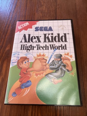 Alex Kidd High-Tech World - Sega Master System Game - CIB - Very Good Condition