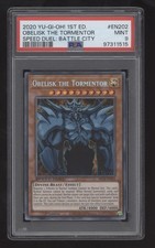 2020 YuGiOh Speed Duel Battle 1st SBCB-EN202 Obelisk Tormentor SECRET RARE PSA 9