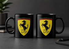 Ferrari Car Logo Black Coffee Mug Ferrari Car Logo Black Coffee Mug