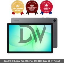 SAMSUNG Galaxy Tab A11 Plus SM-X236 Gray 5G 11" Unlocked Tablet