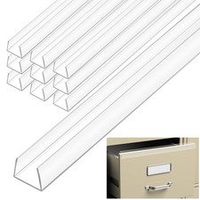 24 Pcs 3/8" x 9/16" x 9/16" Rope Light Track Plastic Channel U Clear PVC Ligh...