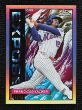 2025 Topps Chrome Update Exposé 9/10 Francisco Lindor #TCE-43 tw0