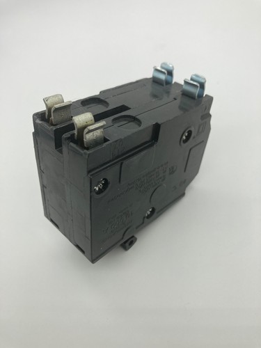 Disyuntor amarillo enchufable Square D QO250 2 polos 50 amperios 120 240 V AC tipo QO - Imagen 12 de 13