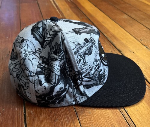 Marvel Deadpool Comic Kunst Snapback Mütze schwarz und weiß - Bild 4 von 7