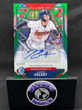 JACOB COZART 2024 Bowman Draft CLASS OF AUTO GREEN REFRACTOR #/99 C24-JCO