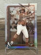 2025 Topps Chrome Update Series Baseball SP Sepia Nick Kurtz # USC 178 RC   A's