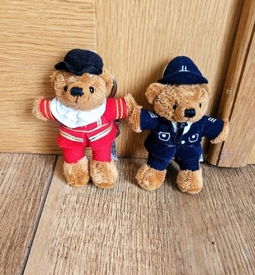 Harrods Plüsch Schlüsselanhänger Polizeiwache und Beefeater