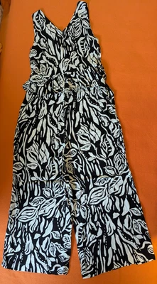Sommeroverall Jumpsuit GR.38/40 schwarz-weiß - Bild 1 von 4