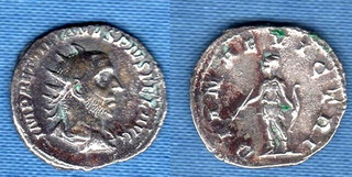 Emp.romain AEMILIEN/EMILIEN (253) Antoninien DIANAE VICTRI ex Lugdunumis R1