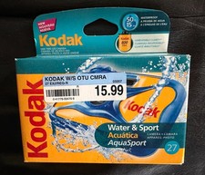 Kodak Underwater 800 ASA Disposable 35mm Film Camera 27 Exposures expired sealed