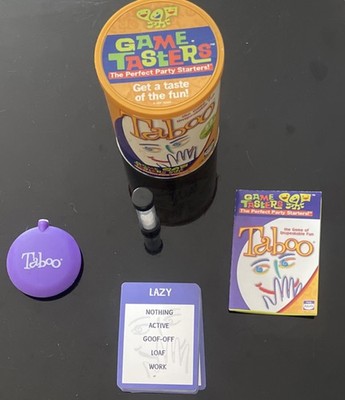 Hasbro Taboo Party Game Set with Cards, Timer, Buzzer, Adult 4+ Players