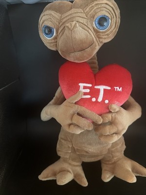 Universal Studios 15” E.T. Plush Doll Holding Red Heart ET | eBay