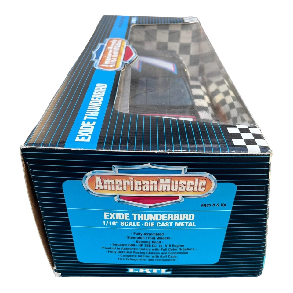 Baterías Geoff Bodine Exide Ertl American Muscle Ford Thunderbird 1/18 Foto 3 de 4