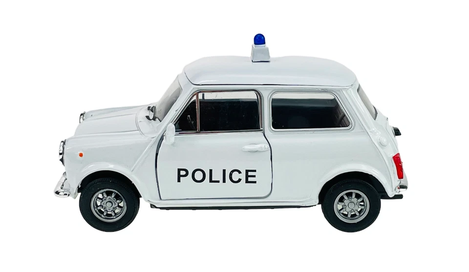 WELLY MINI COOPER 1300 POLICE 1:34 DIE CAST METAL MODEL NEW IN BOX  - Image 4 of 4