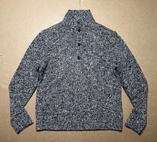 VTG Polo Ralph Lauren Men  s XL Blue Brown Fisherman Chunky Preppy Sweater