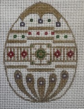 Creative Needle XE-76 Easter Egg Hand Painted Needlepoint Canvas 13 Mesh