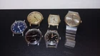 Vtg Lot 6 Mechanical Wrist Watches Parts Repair Timex Buren Bulova Dual Day