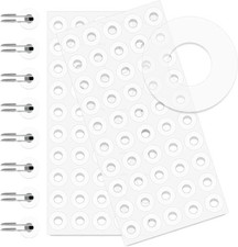 2500pcs Clear Hole Reinforcement Stickers 1/4" Punch Label Tabs Self-Adhesive