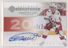 2019-20 Ultimate Collection Signatures 2020-21 Update Sebastian Aho Auto 01tw