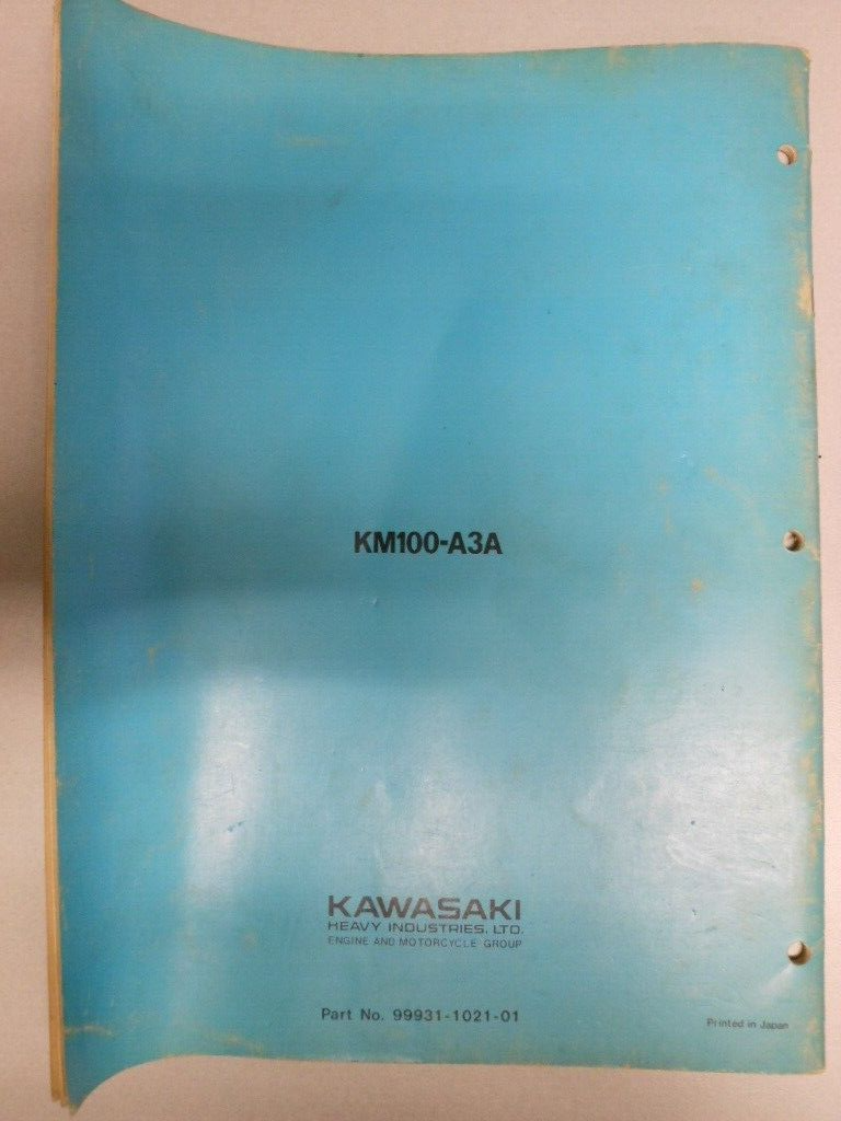 Kawasaki Factory Assembly and Preparation Manual 1978 KM100 99931