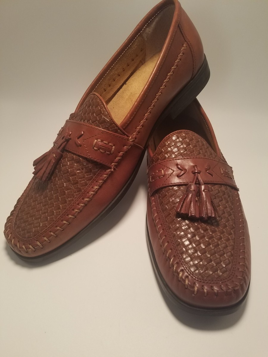 NUNN  BUSH LEATHER WOVEN LOAFERS SZ 12 WITH TASSELS! Strafford Woven Tassel Loafer Men main image 2