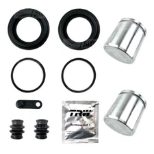 Front Brake Caliper Pistons + Repair Seals Kit Land Range Rover Sport LR3