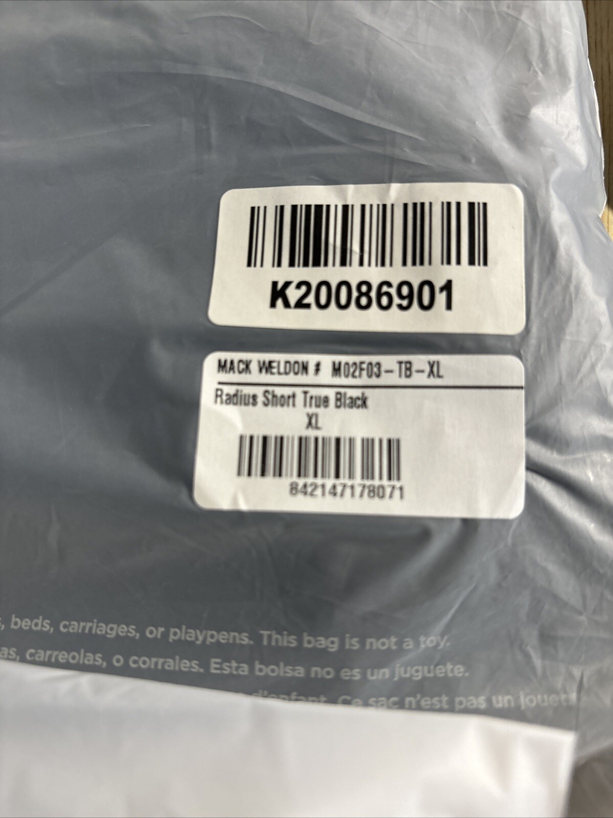 Mack Weldon Men's Radius Flex Short Size XL 4 Pairs Grey, Khaki, Navy, Black