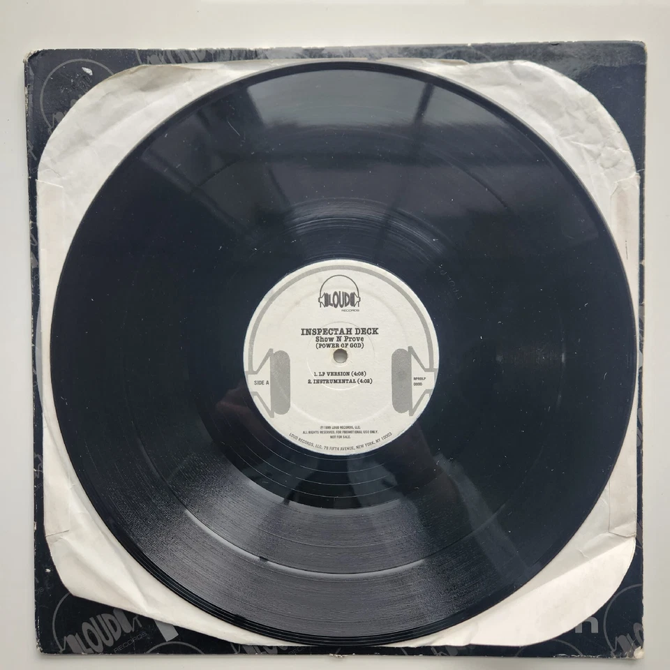 INSPECTAH DECK of Wu-Tang Show N Prove (Power Of God) 12" Vinyl 1999 PROMO  - Image 4 of 4