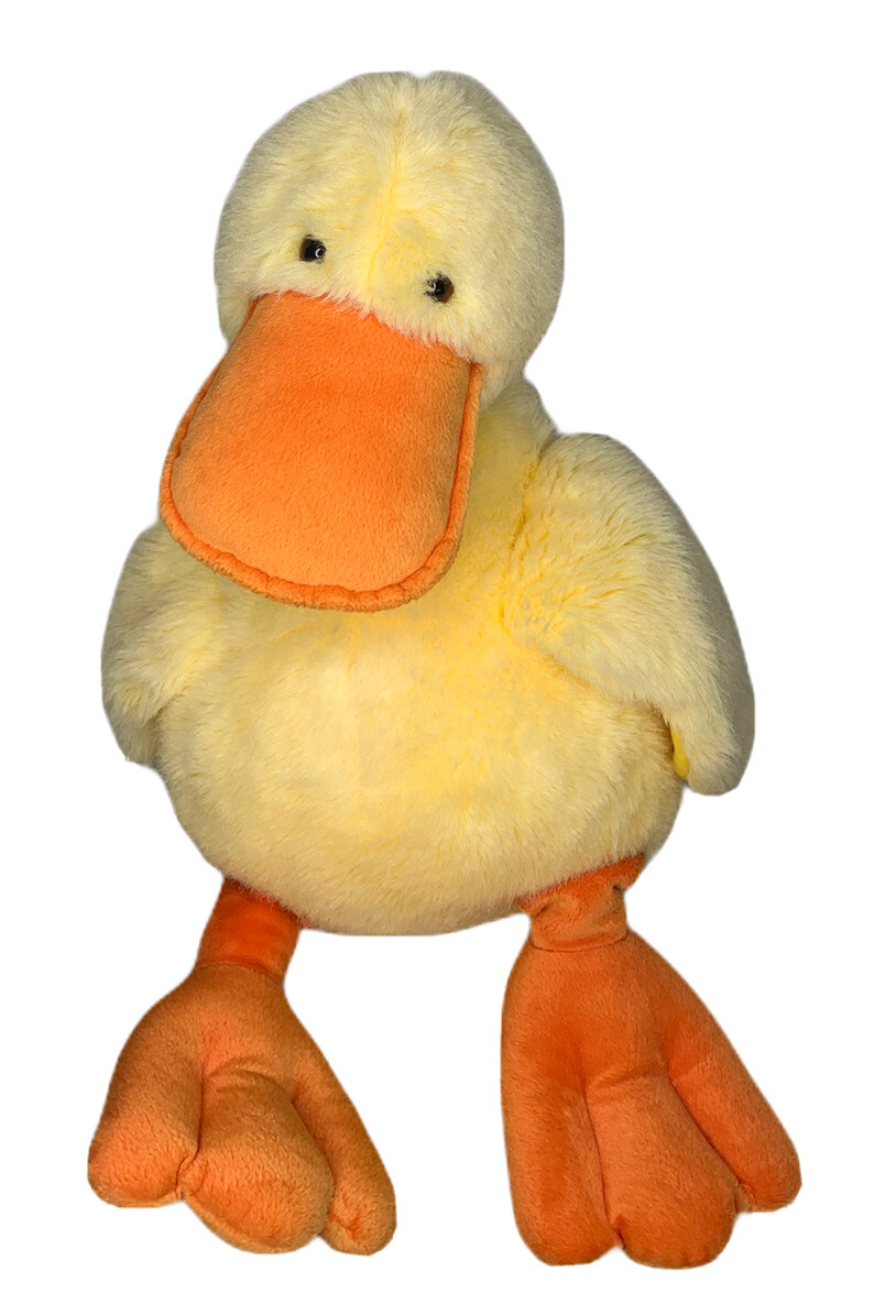 large stuffed yellow duck
