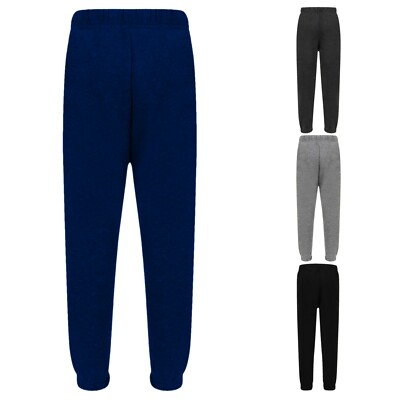 Jungen Kinder Uni Basic PE Schule Jogging Sport Trainingshose Jogginghose Fleece