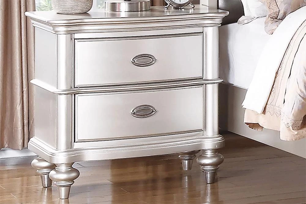 Elegant white sales nightstand