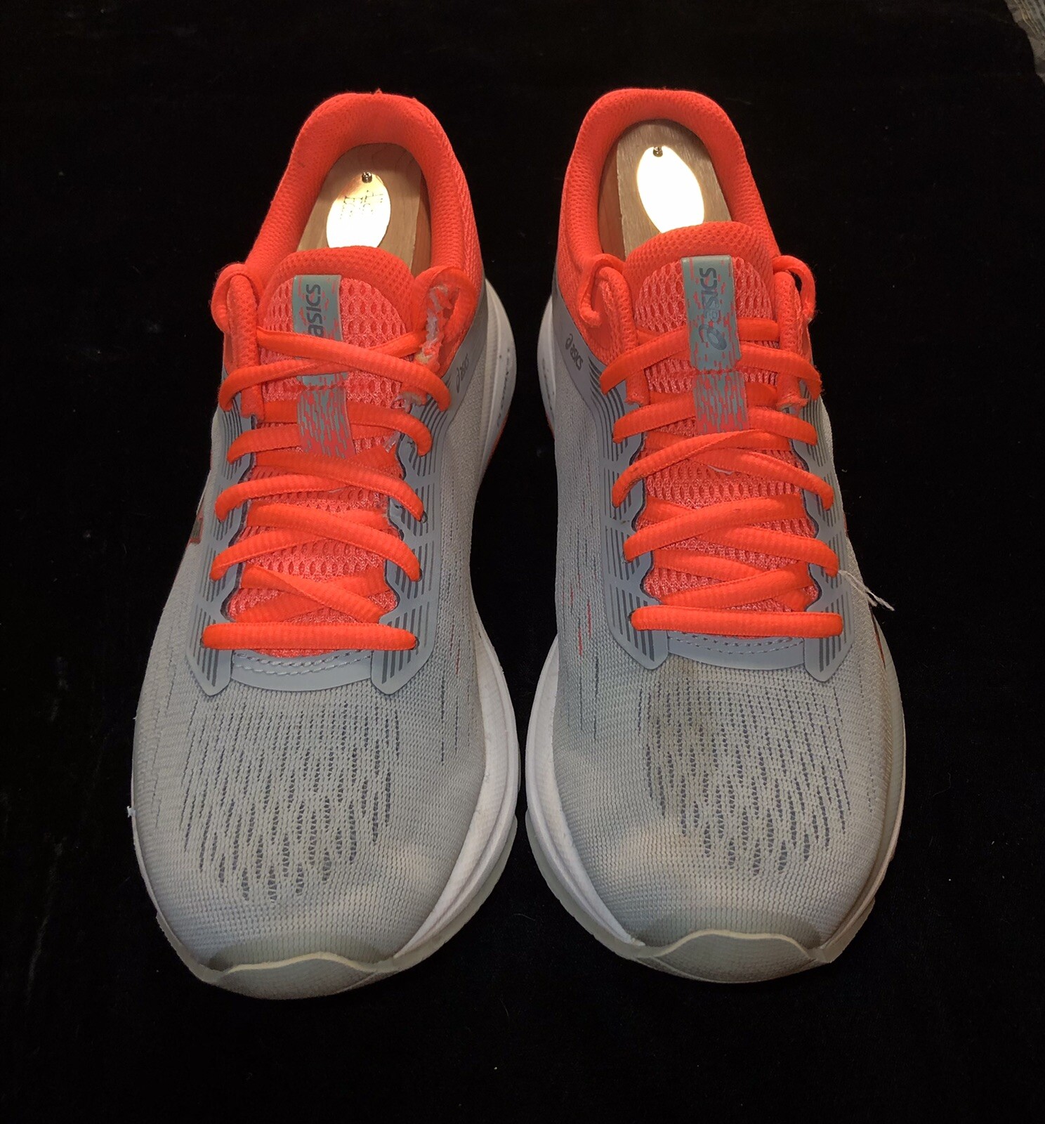 Asics GT 1000 Women's Running Shoes Duo Max Grey Neon Orange