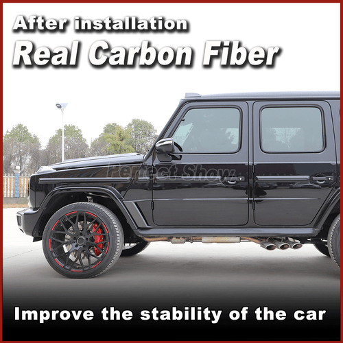 For Benz G Wagon W463 W464 G500 G63 Real CARBON Side Fender Vent Splitters - Picture 2 of 11