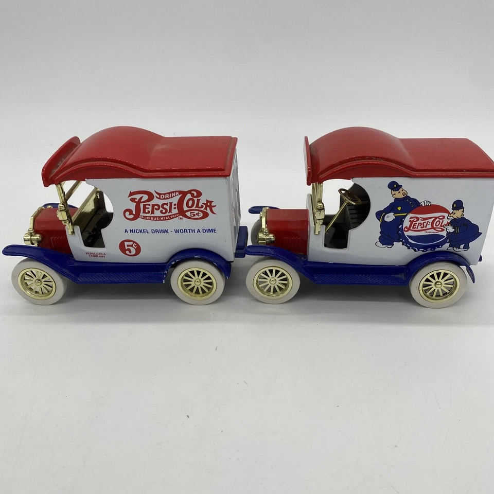 Lot of 2 Vintage 1912 Delivery Car Gearbox Pepsi-Cola co. Coin Bank - Image 3 of 4