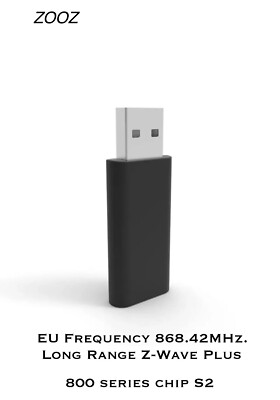 Zooz 800 Series Long Range Z-Wave USB Stick S2 ZST39 Gateway Dongle Smart Home