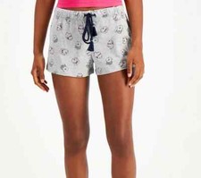 Jenni Printed Pajama Shorts Gray Size 2XL