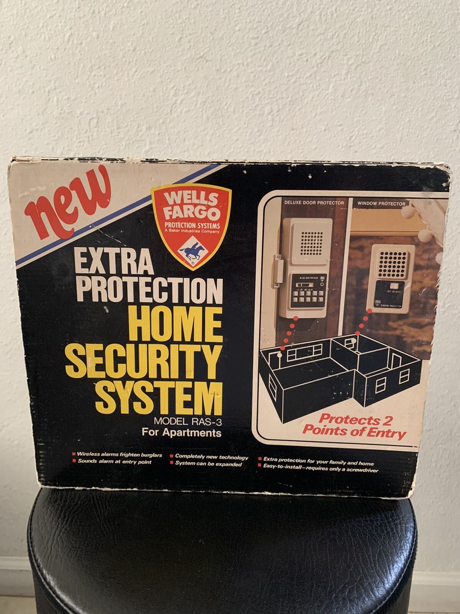 Wells Fargo Vintage Home security system Model RAS-3 **READ