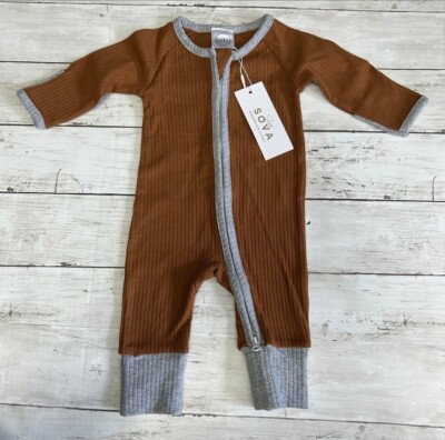 SOVA small Shop Zip Up Romper 0-3 Months