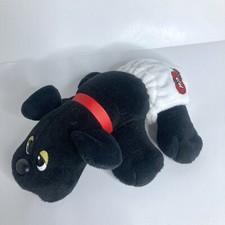 Pound Puppies 2019 Black Puppy Dog Plush Red Collar Diaper Hasbro 8