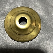 New 1 3/4" Solid Spun Brass Vase Cap, Lamp Cap, Unfinished Brass, 1/8 IPS Slip