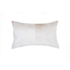 12 X 20 Natural Cowhide Throw Pillow